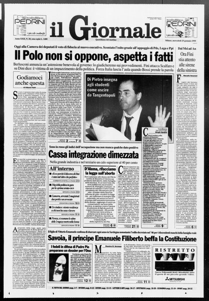 Il giornale : quotidiano del mattino